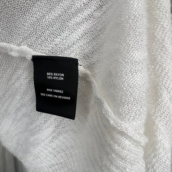 Torrid Slub Cream Drape Front Flowy Cardigan Plus Size 4X - Picture 5 of 8